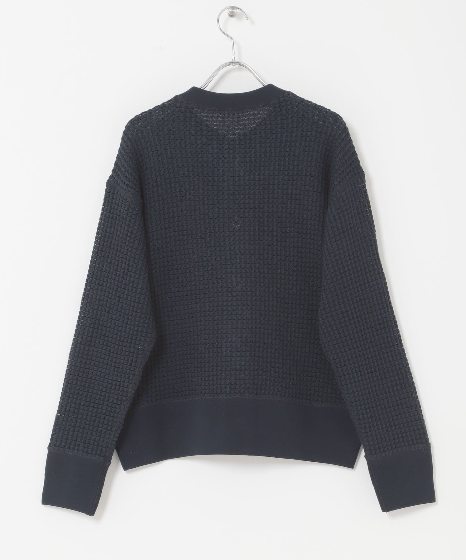FORK&SPOON　ワッフルカーディガン NAVY 1