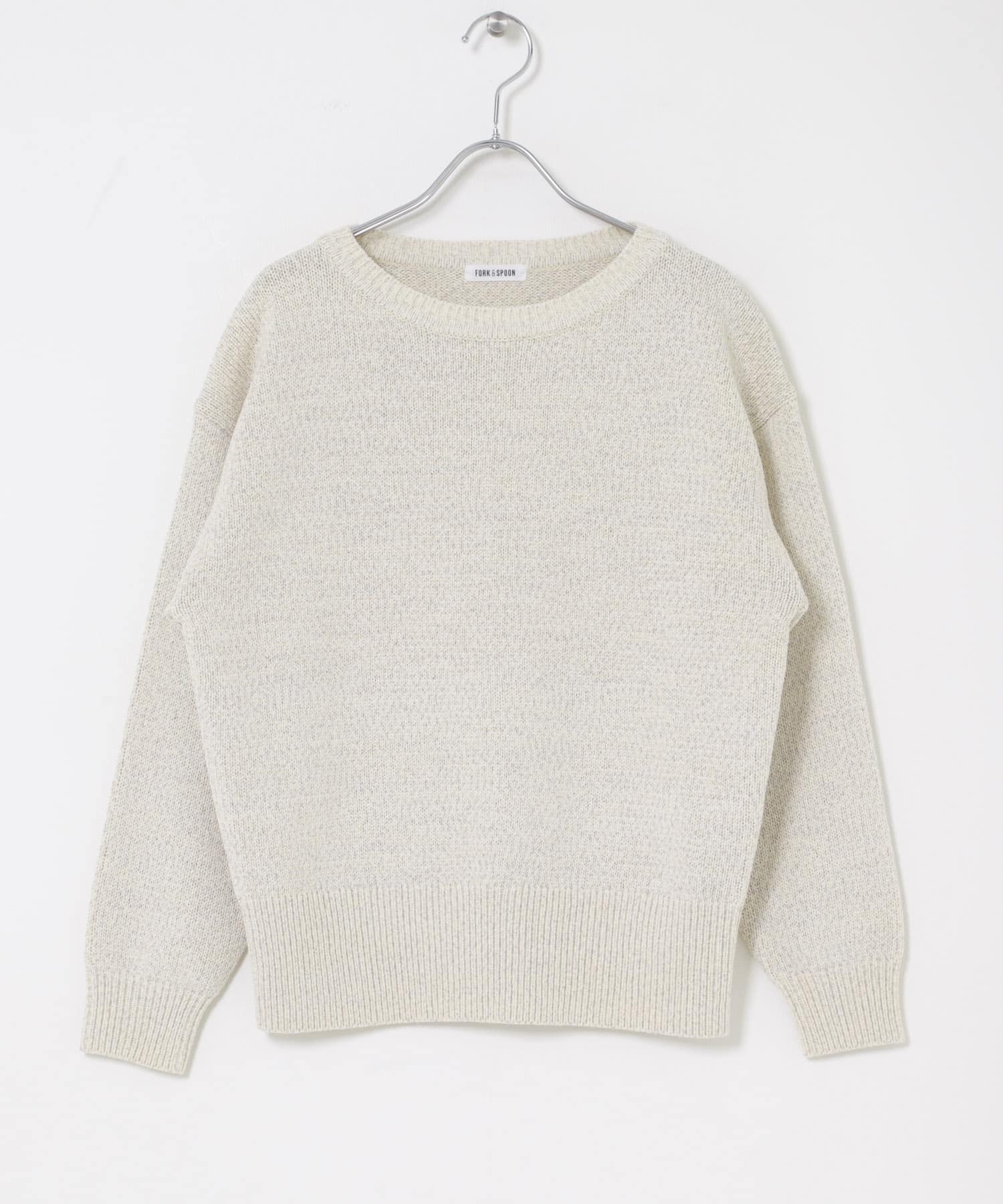 FORK&SPOON　テープヤーンボートネックニット BEGxIVO 1