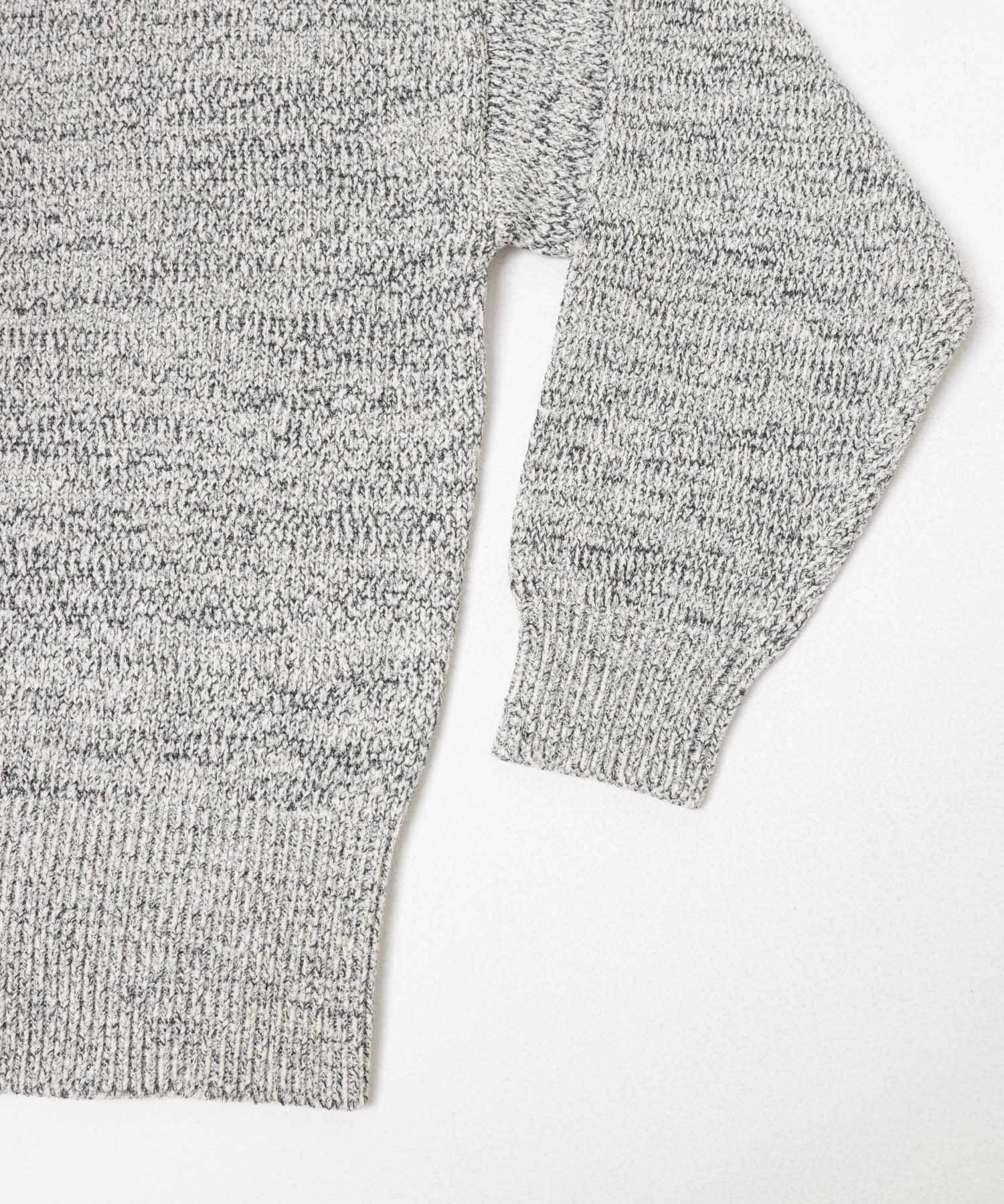 FORK&SPOON　テープヤーンボートネックニット BLKxIVO 1