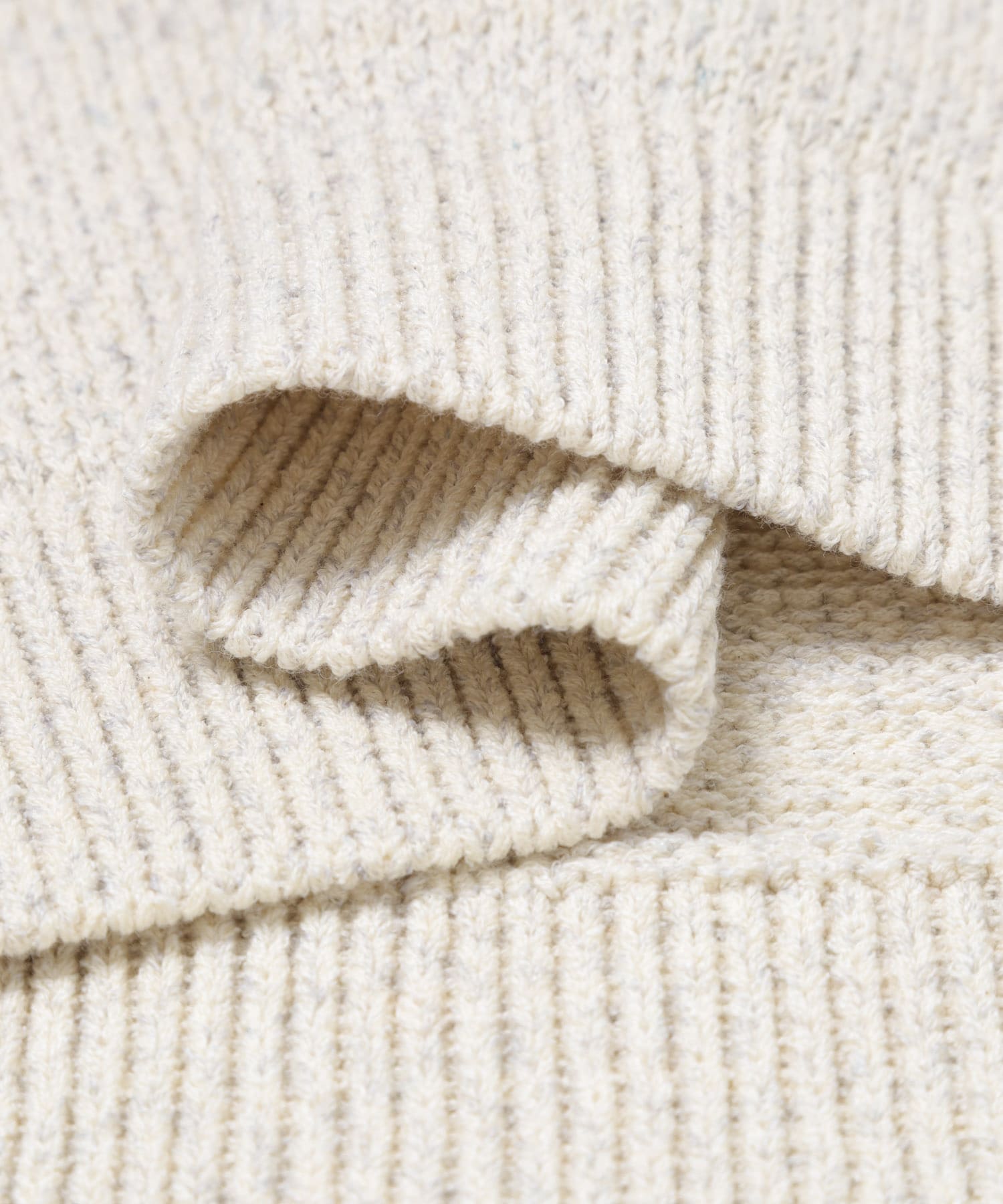 FORK&SPOON　テープヤーンVネックニットベスト IVORY 1