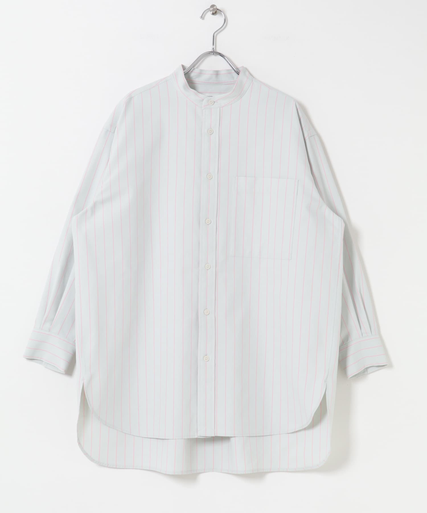 FORK&SPOON　PEオックスロングシャツ GRAYMINT 1