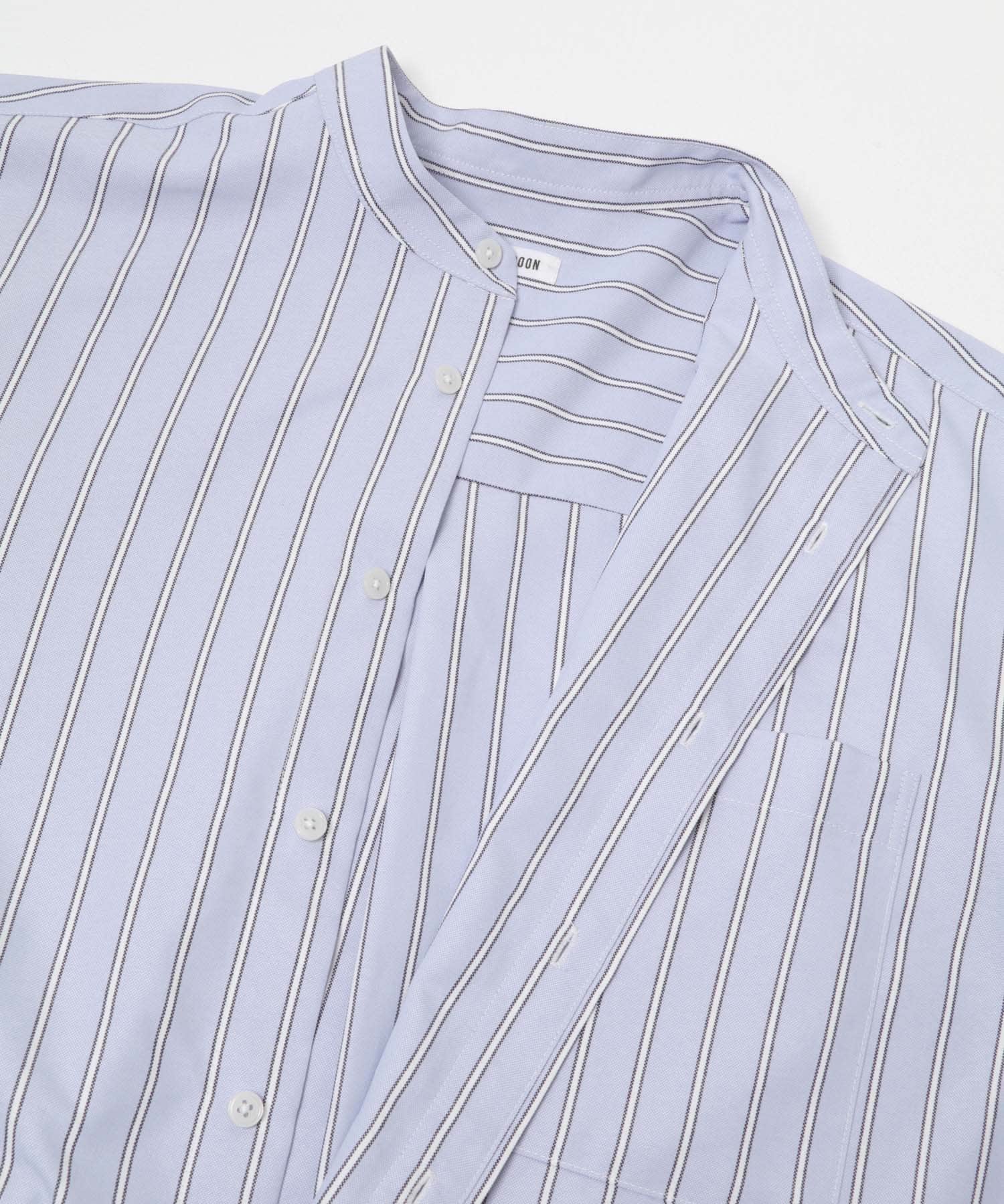 FORK&SPOON　PEオックスロングシャツ SAXBLUE 1