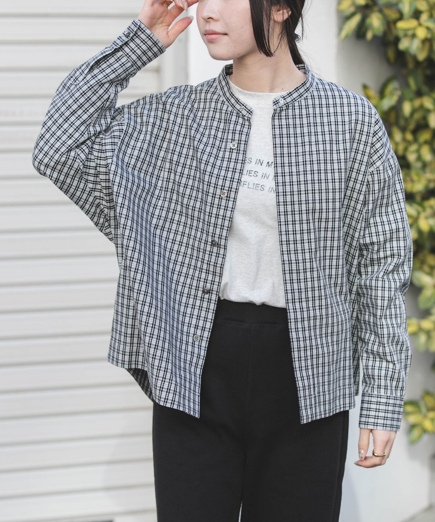 FORK&SPOON　ギボシコクーンロングスリーブシャツ