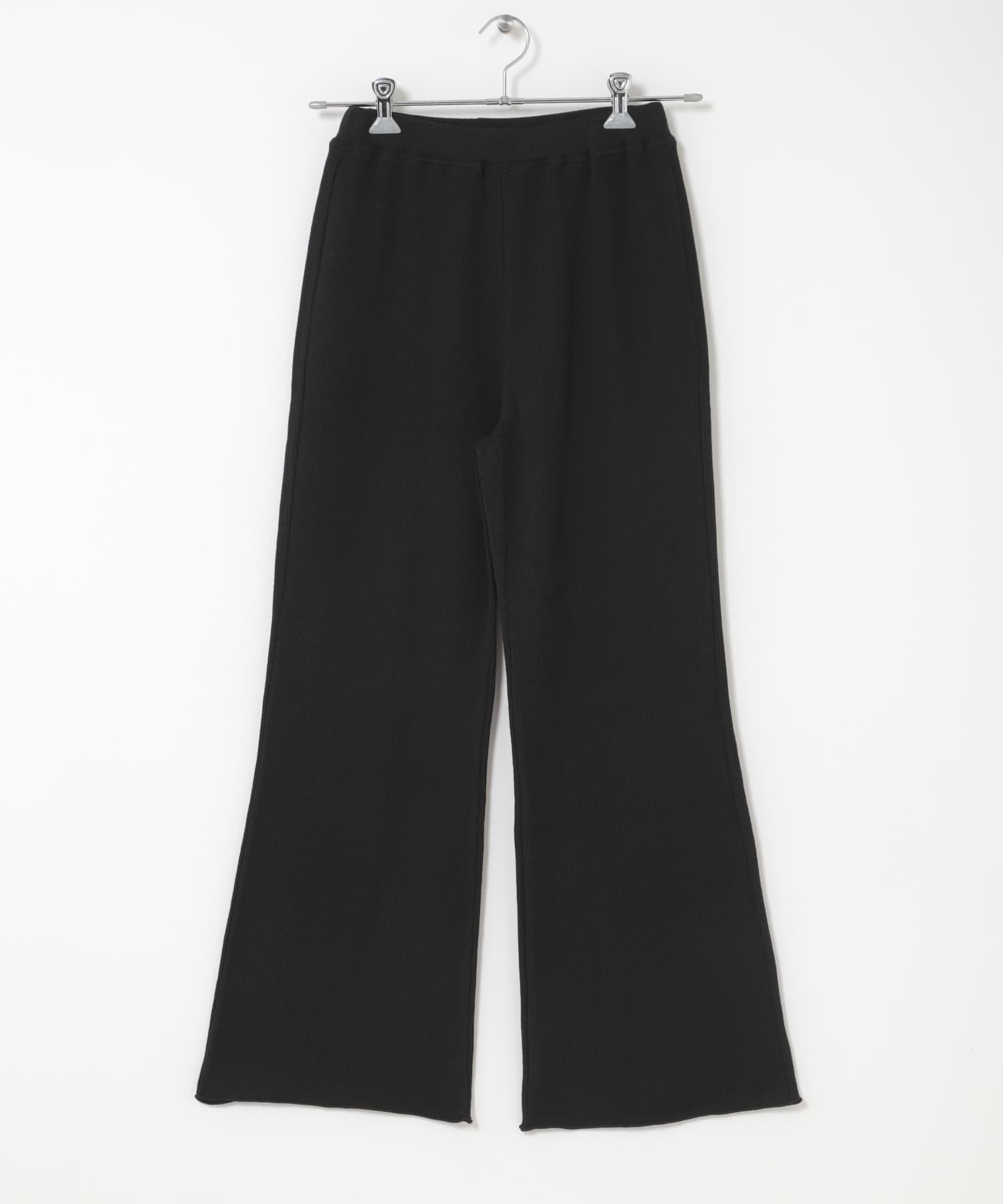 FORK&SPOON　カットフレアパンツ BLACK 1