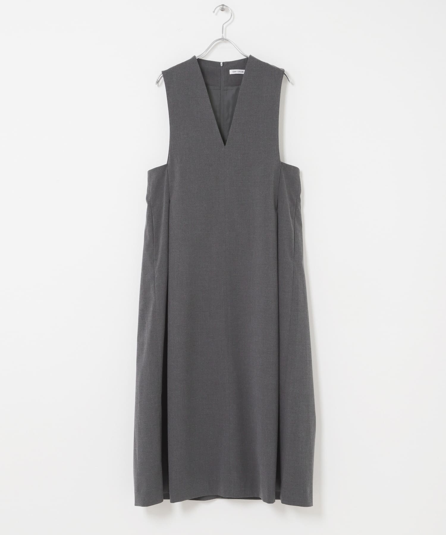 FORK&SPOON　キャリーマンジャンパースカート CHARCOAL 1