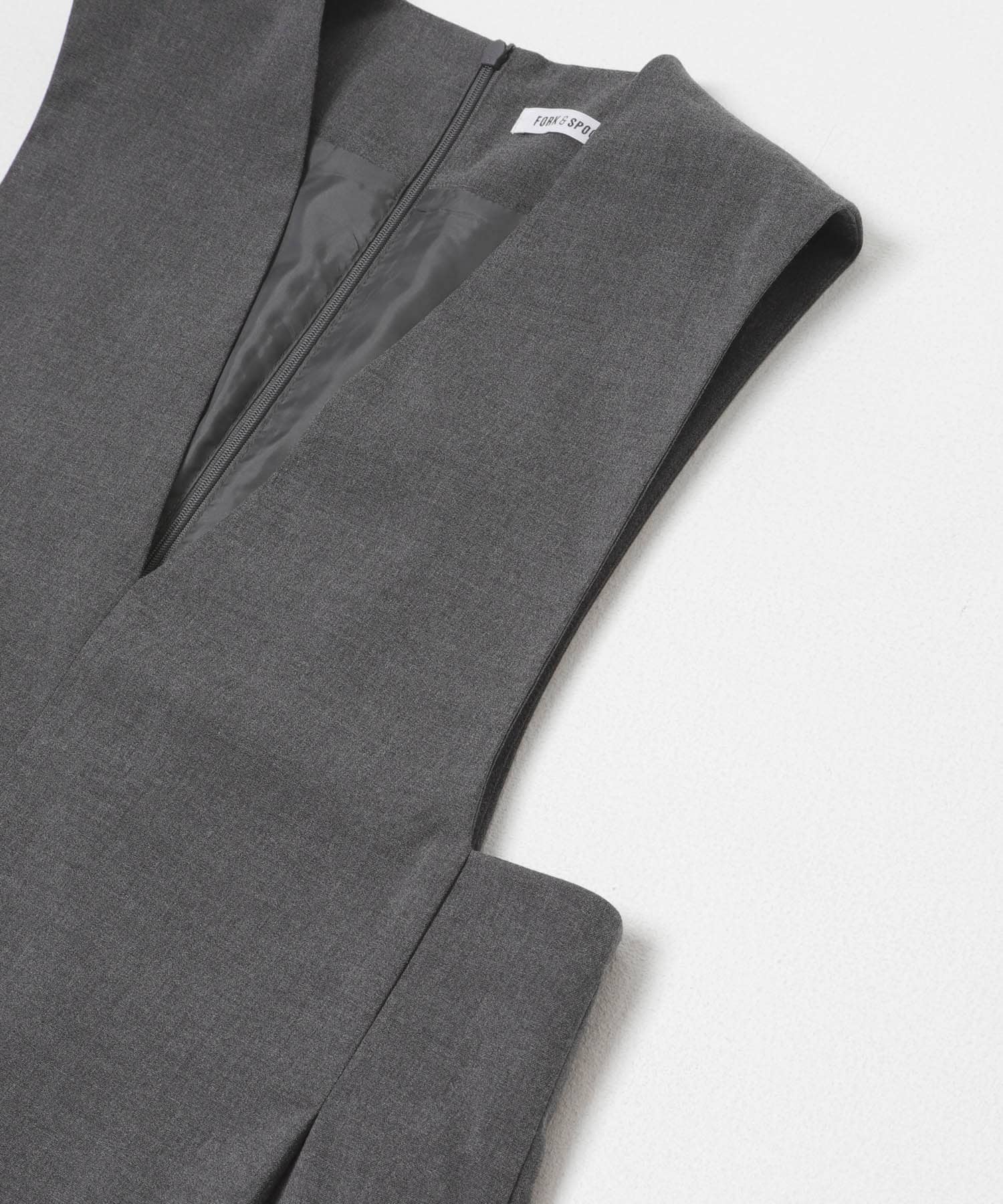 FORK&SPOON　キャリーマンジャンパースカート CHARCOAL 1