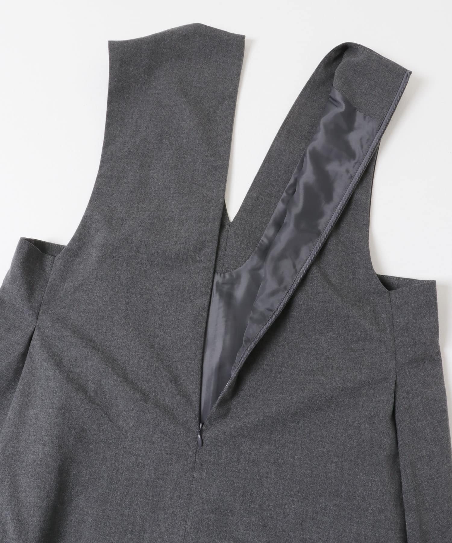 FORK&SPOON　キャリーマンジャンパースカート CHARCOAL 1