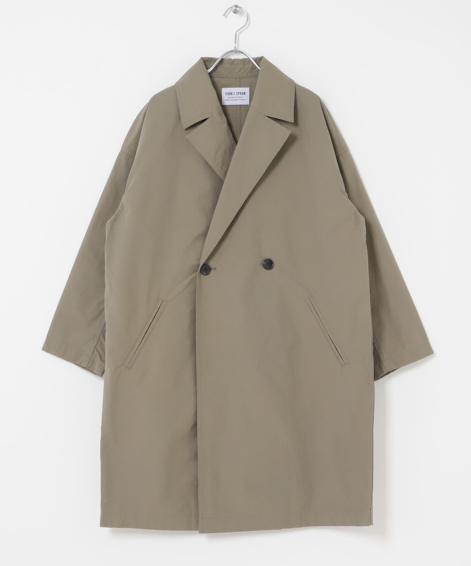 FORK&SPOON　オーバーライトミドルコート MOCHA 1