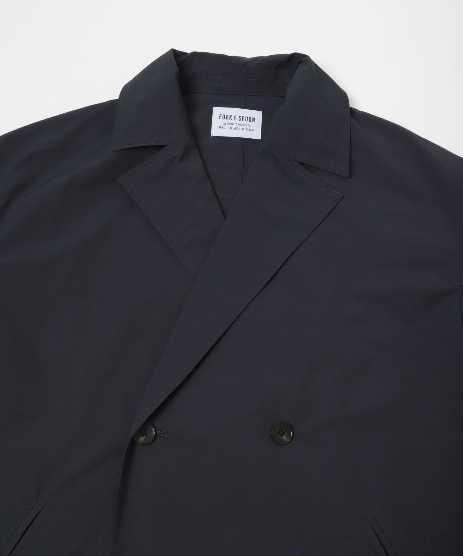 FORK&SPOON　オーバーライトミドルコート NAVY 1