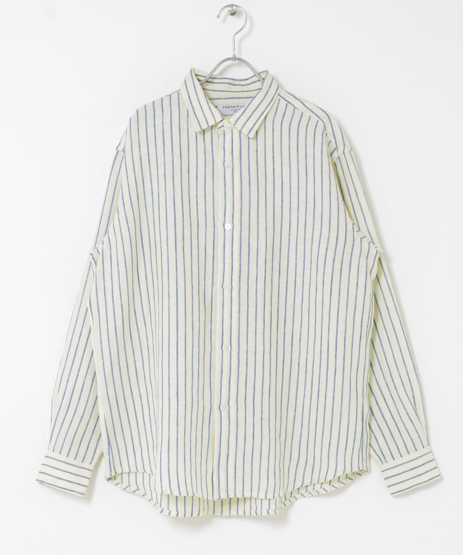 FORK&SPOON　フレンチリネンロングスリーブシャツ YELLOW ST 4