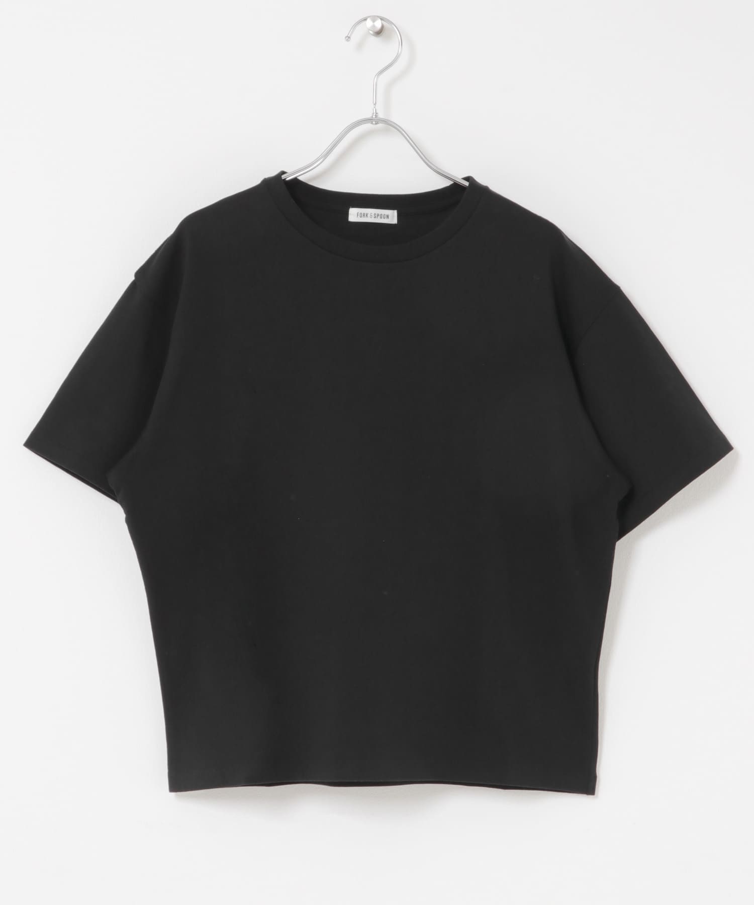 FORK&SPOON　ソリッドショートスリーブTシャツ BLACK 1