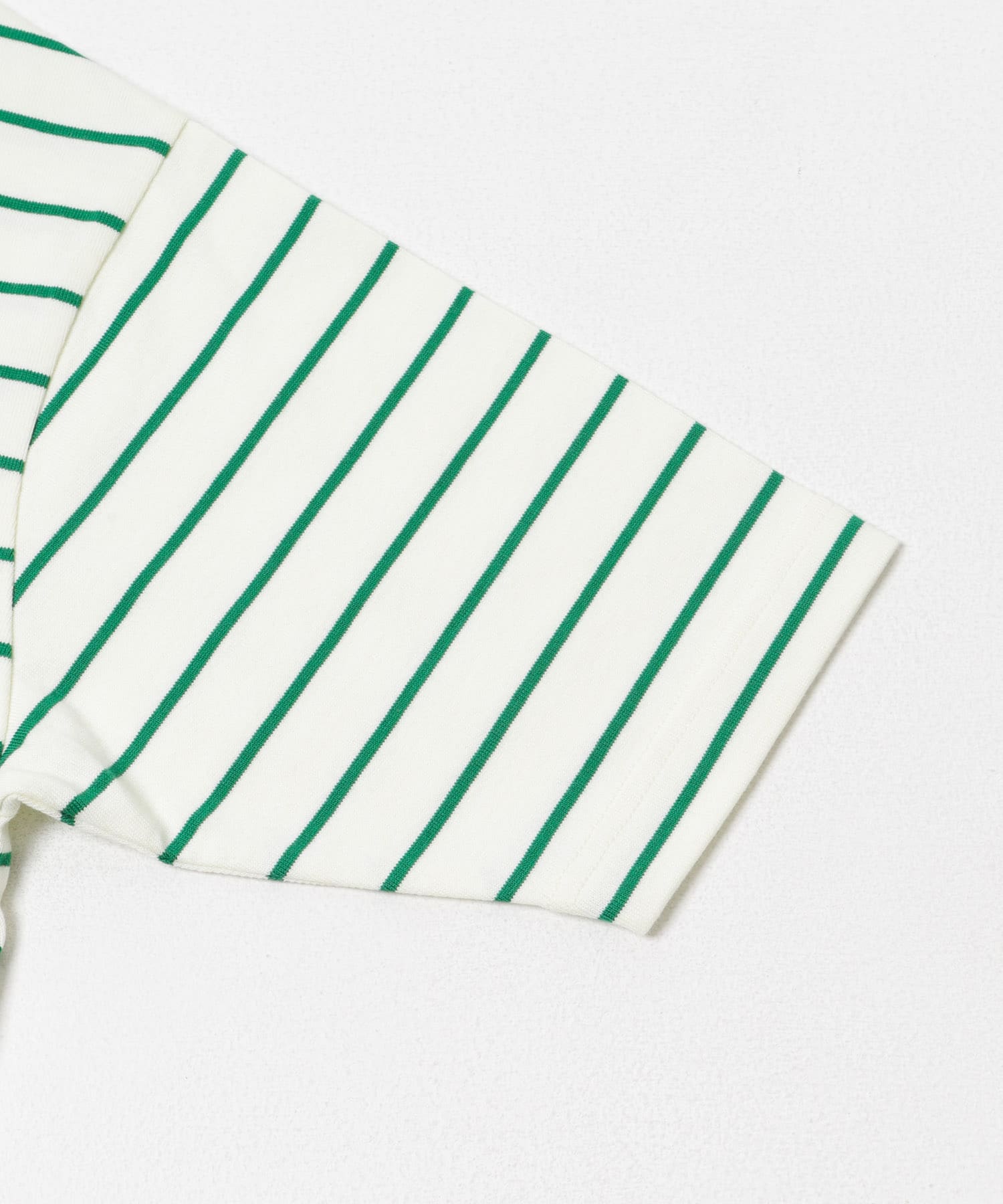 FORK&SPOON　ボトルネックショートスリーブTシャツ CRMｘGRN 1