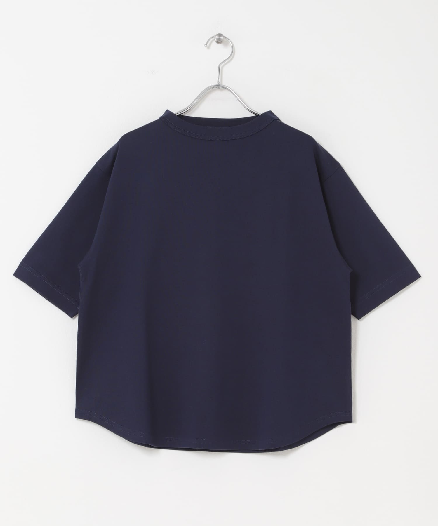 FORK&SPOON　ボトルネックショートスリーブTシャツ NAVY 1