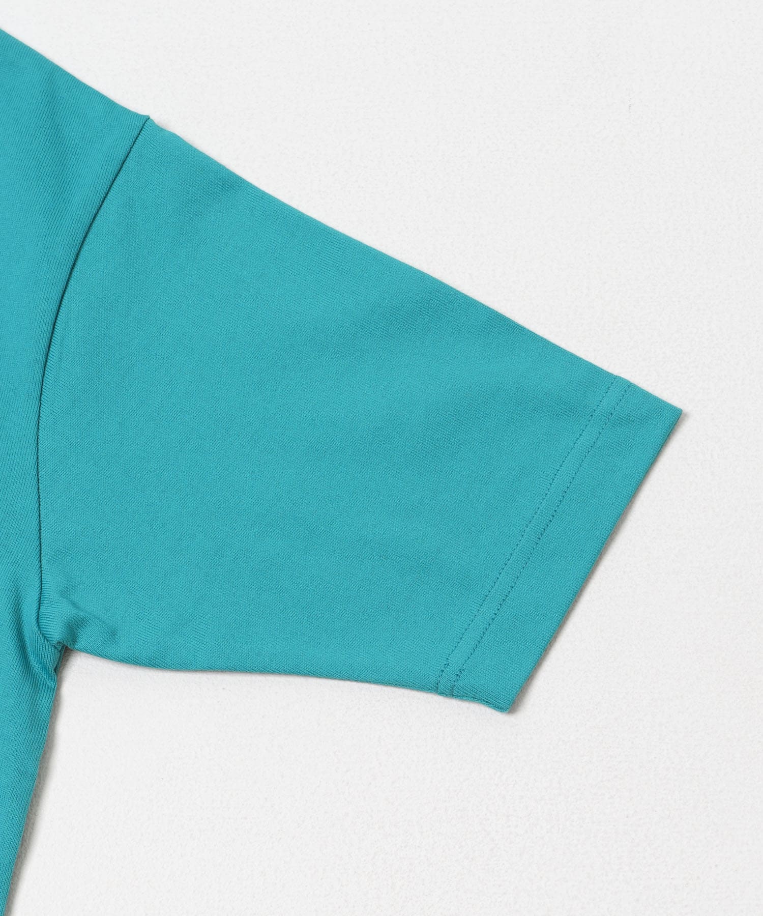 FORK&SPOON　ボトルネックショートスリーブTシャツ TURQUOISE 1