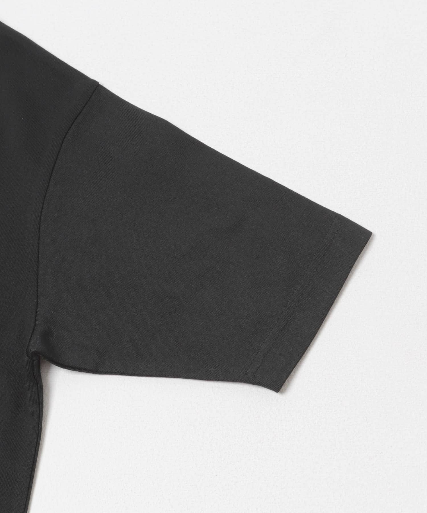 FORK&SPOON　ボトルネックショートスリーブTシャツ BLACK 1