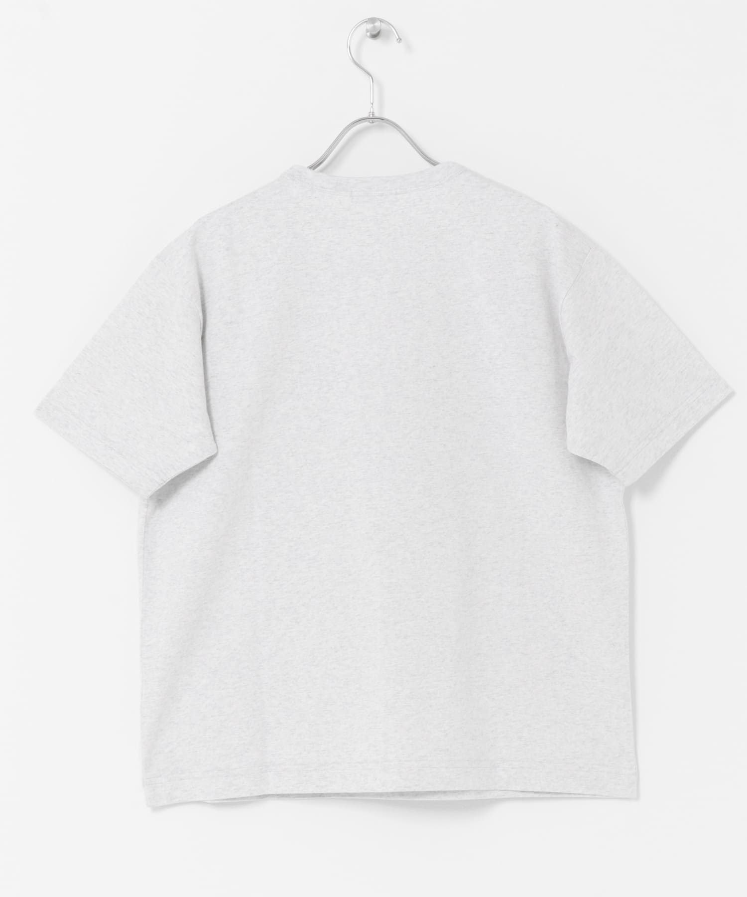 FORK&SPOON　フロッキーロゴショートスリーブTシャツ GRYxNVY 1