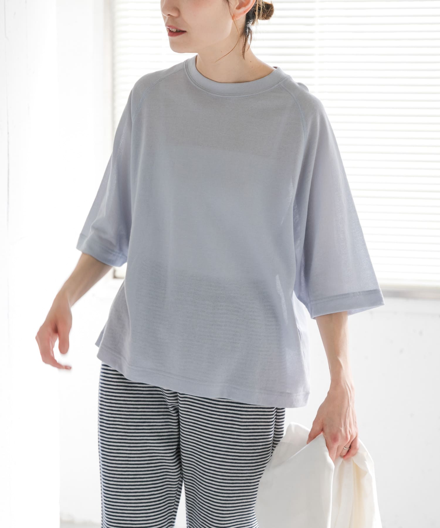 FORK&SPOON　シアー裏毛プルオーバー