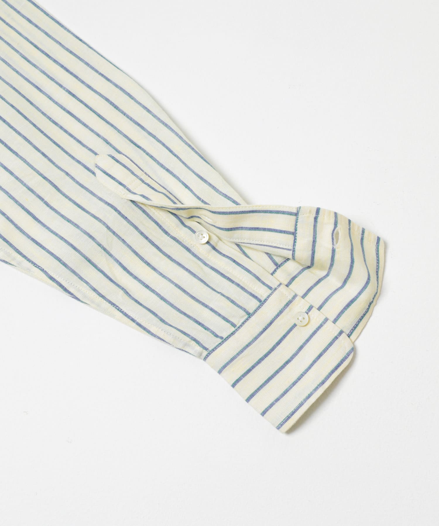 FORK&SPOON　フレンチリネンクロップドワイドシャツ YELLOW ST 1