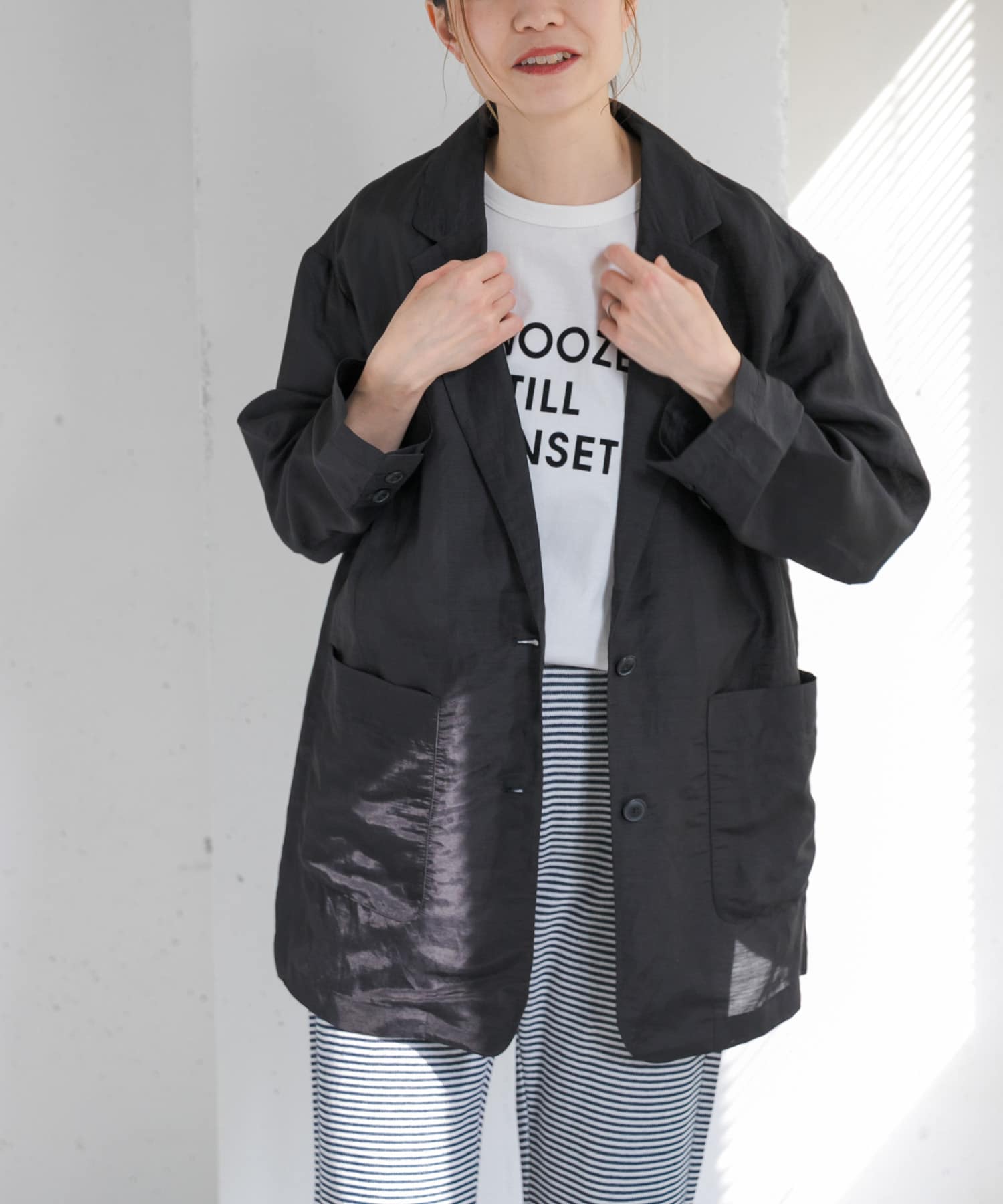 FORK&SPOON　ラミーブレンドビッグジャケット