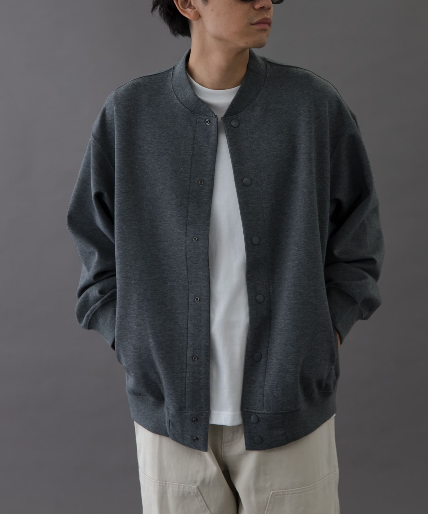 FORK&SPOON　ダンボールスナップカーディガン