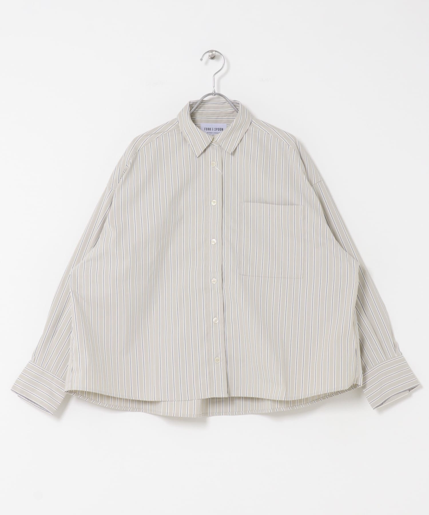 FORK&SPOON　CAVEオックスシャツ BEIGE 1