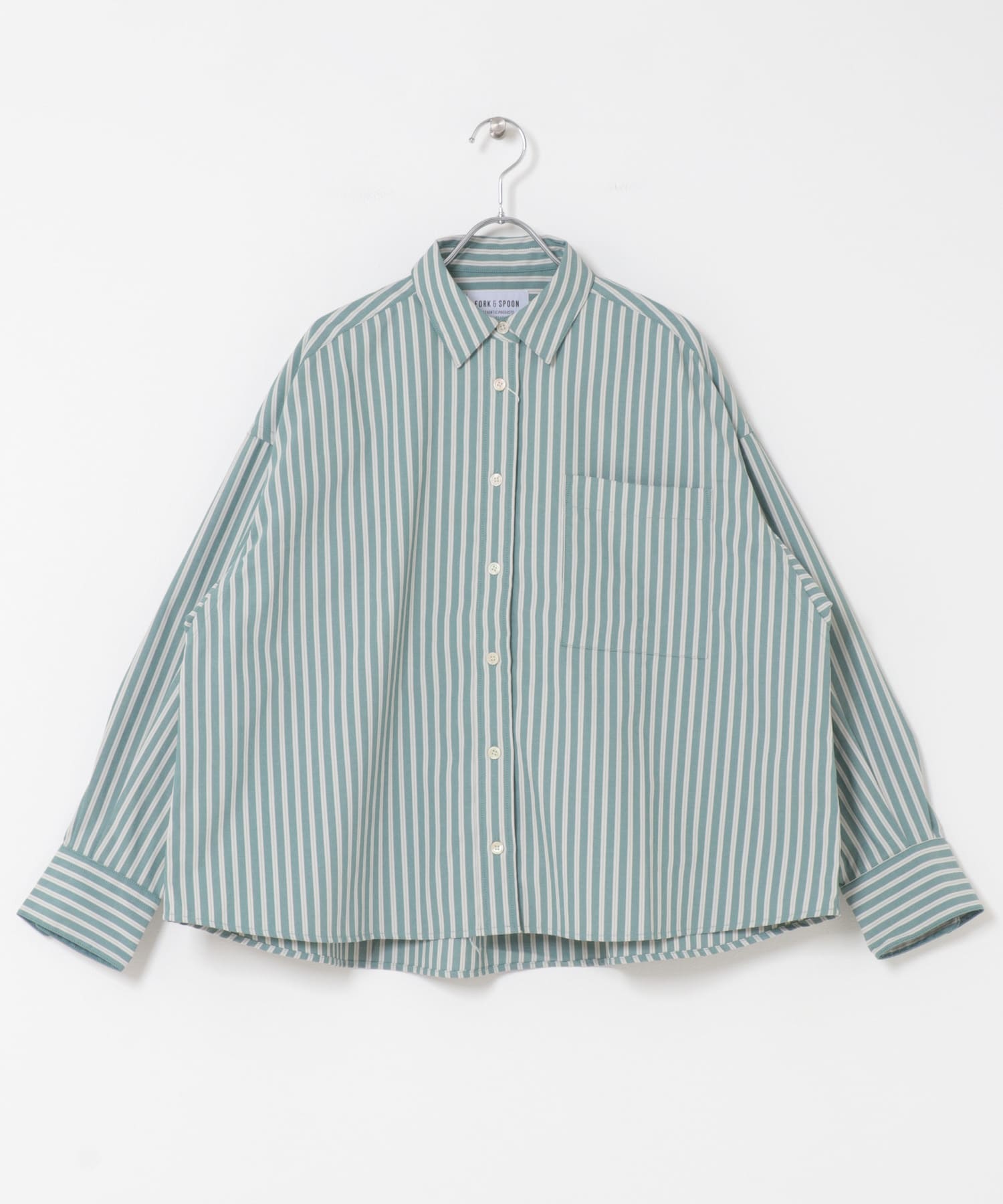 FORK&SPOON　CAVEオックスシャツ GREEN 1