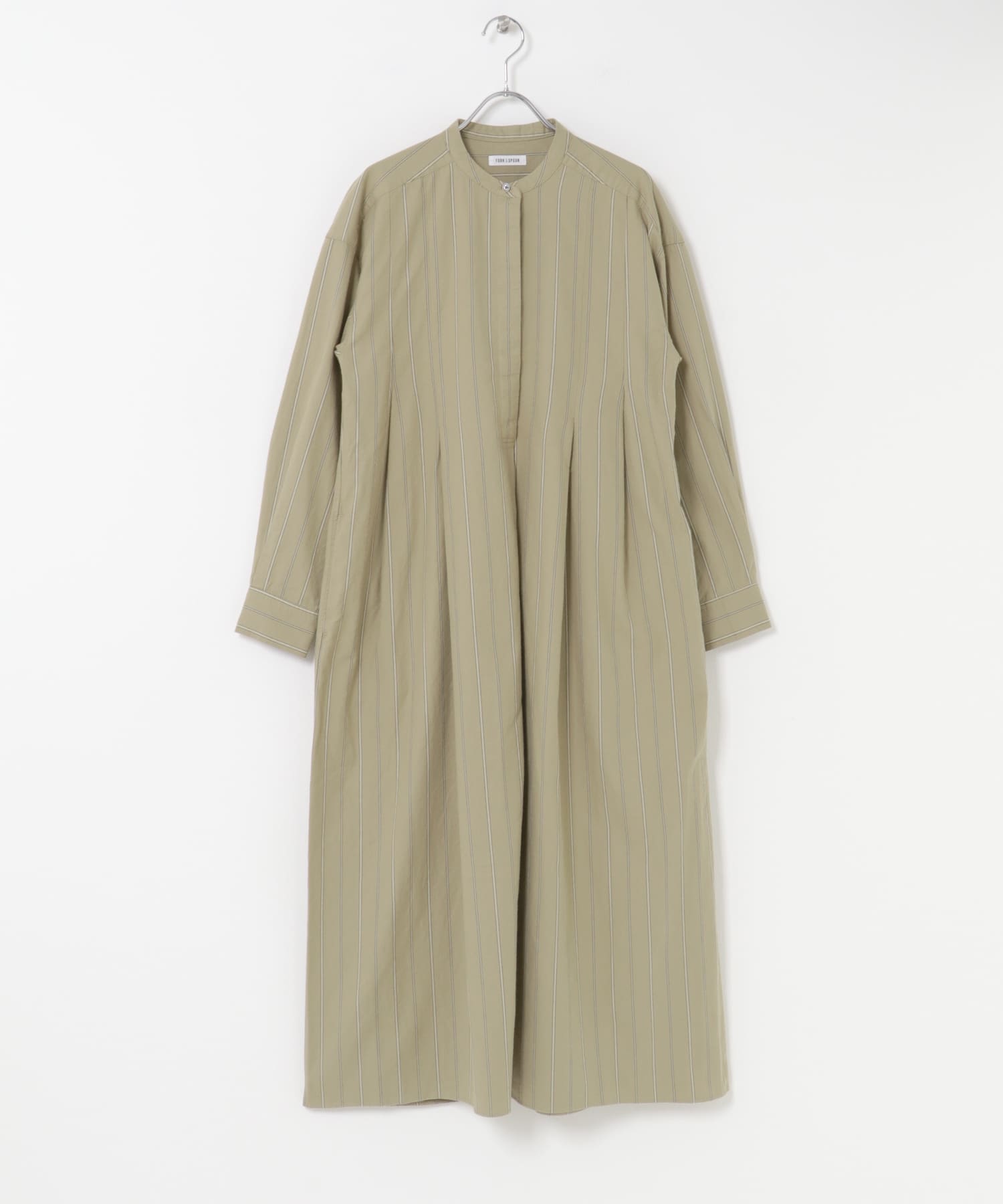 FORK&SPOON　タックデザインワンピース BEIGE ST 1