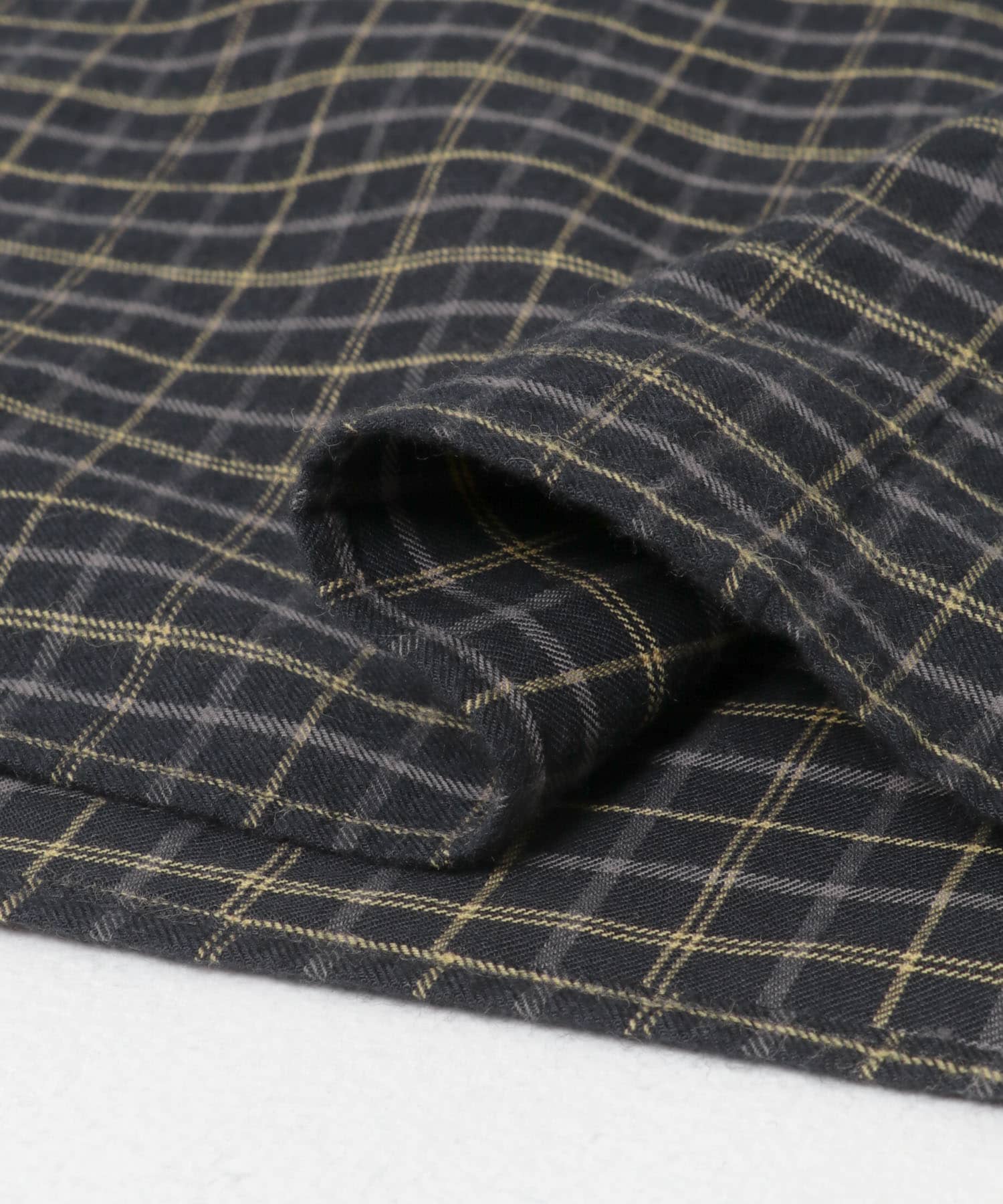 FORK&SPOON　タックデザインワンピース BLACK CHK 1