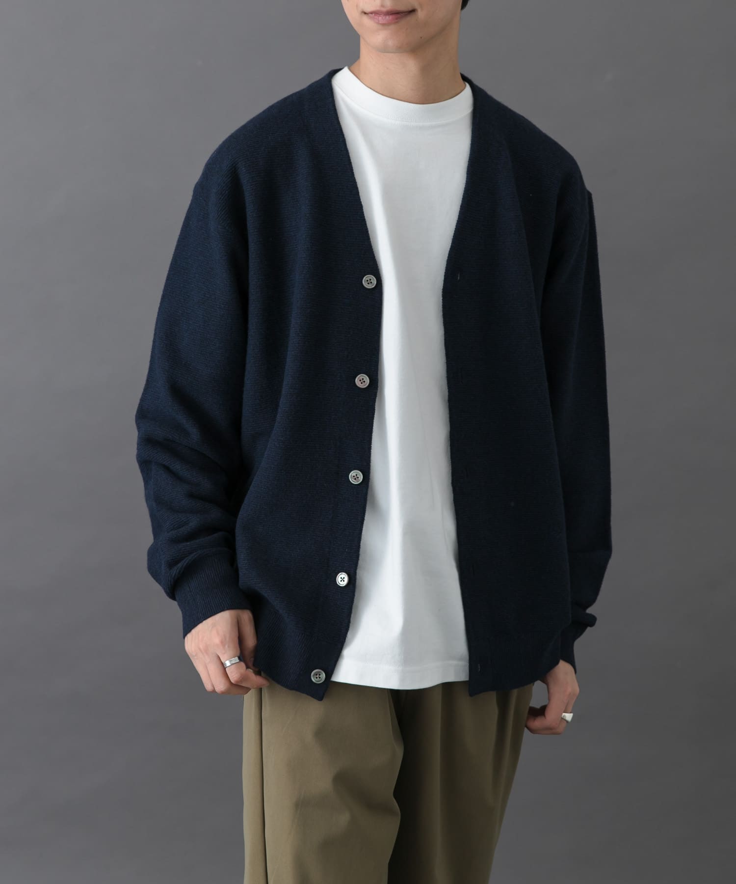 FORK&SPOON　PROVORONE Vネックカーディガン