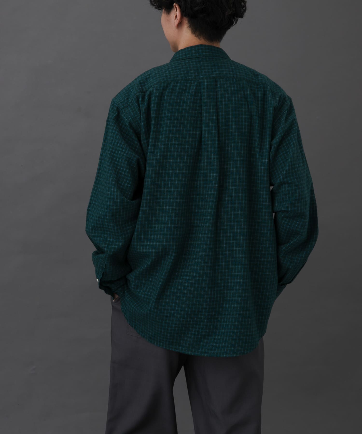 FORK&SPOON　ネルチェックシャツ GREEN 4