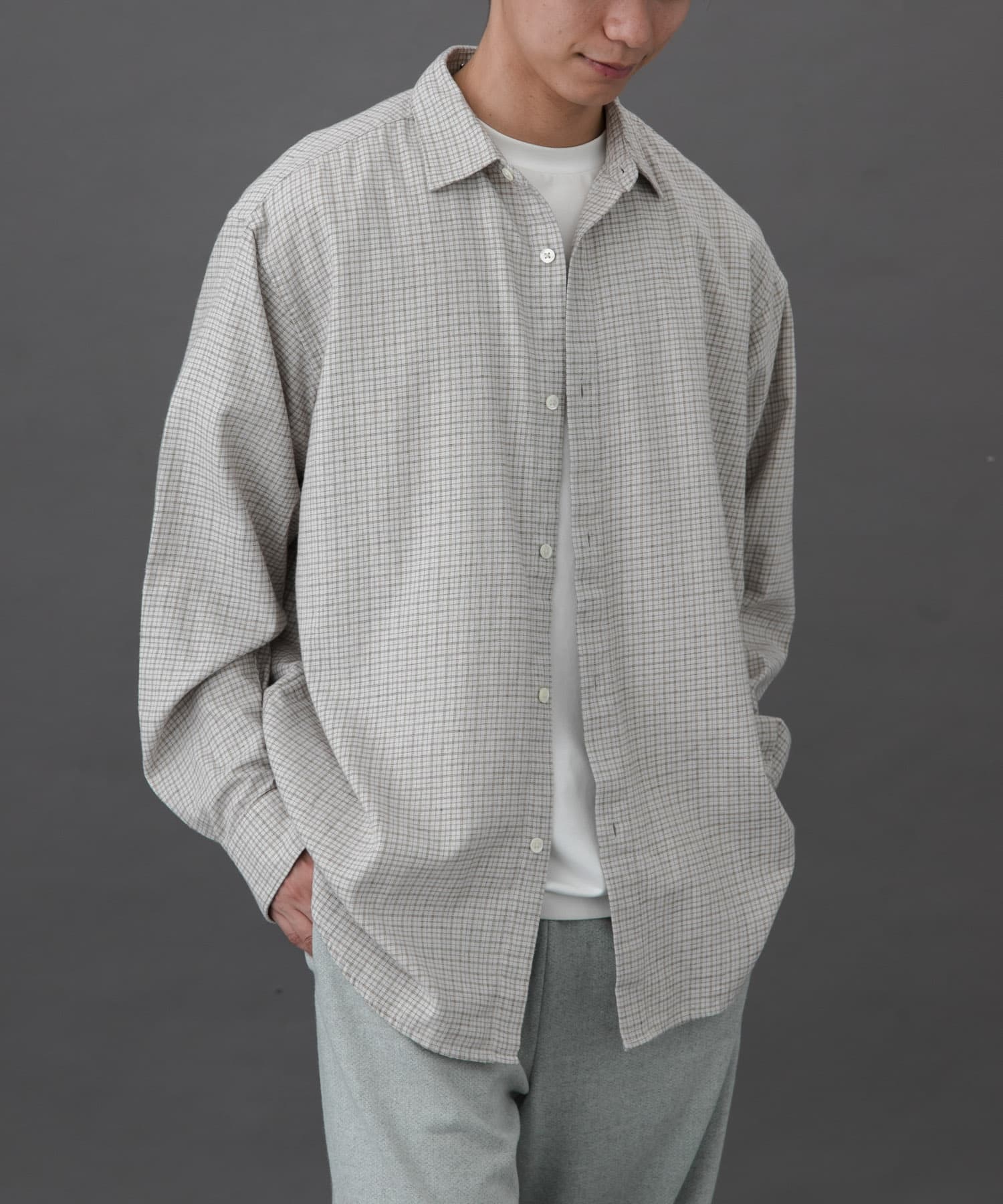 FORK&SPOON　ネルチェックシャツ IVORY 4