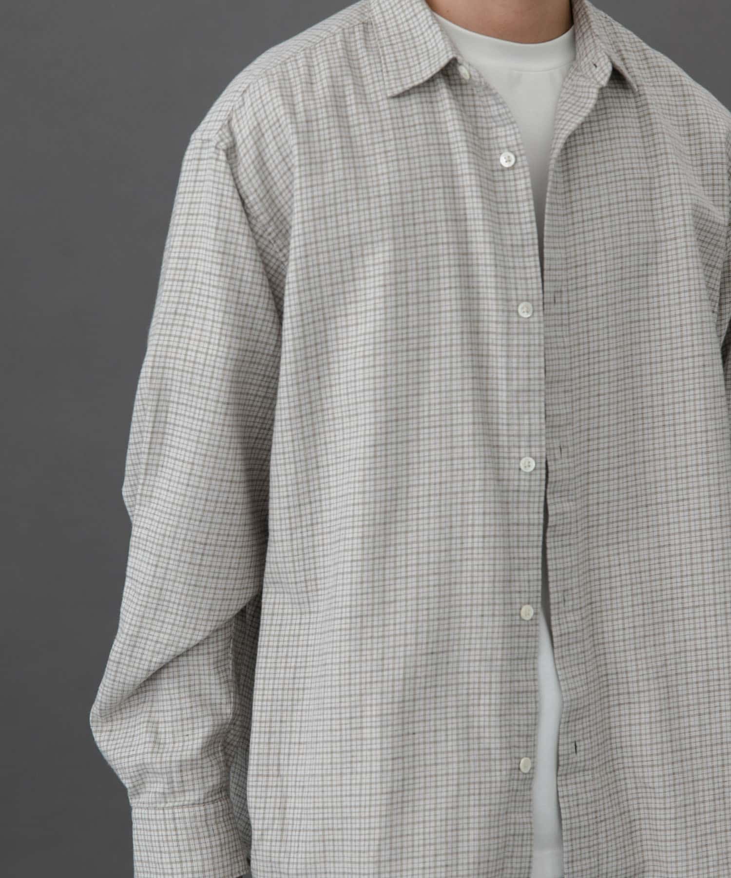FORK&SPOON　ネルチェックシャツ IVORY 4