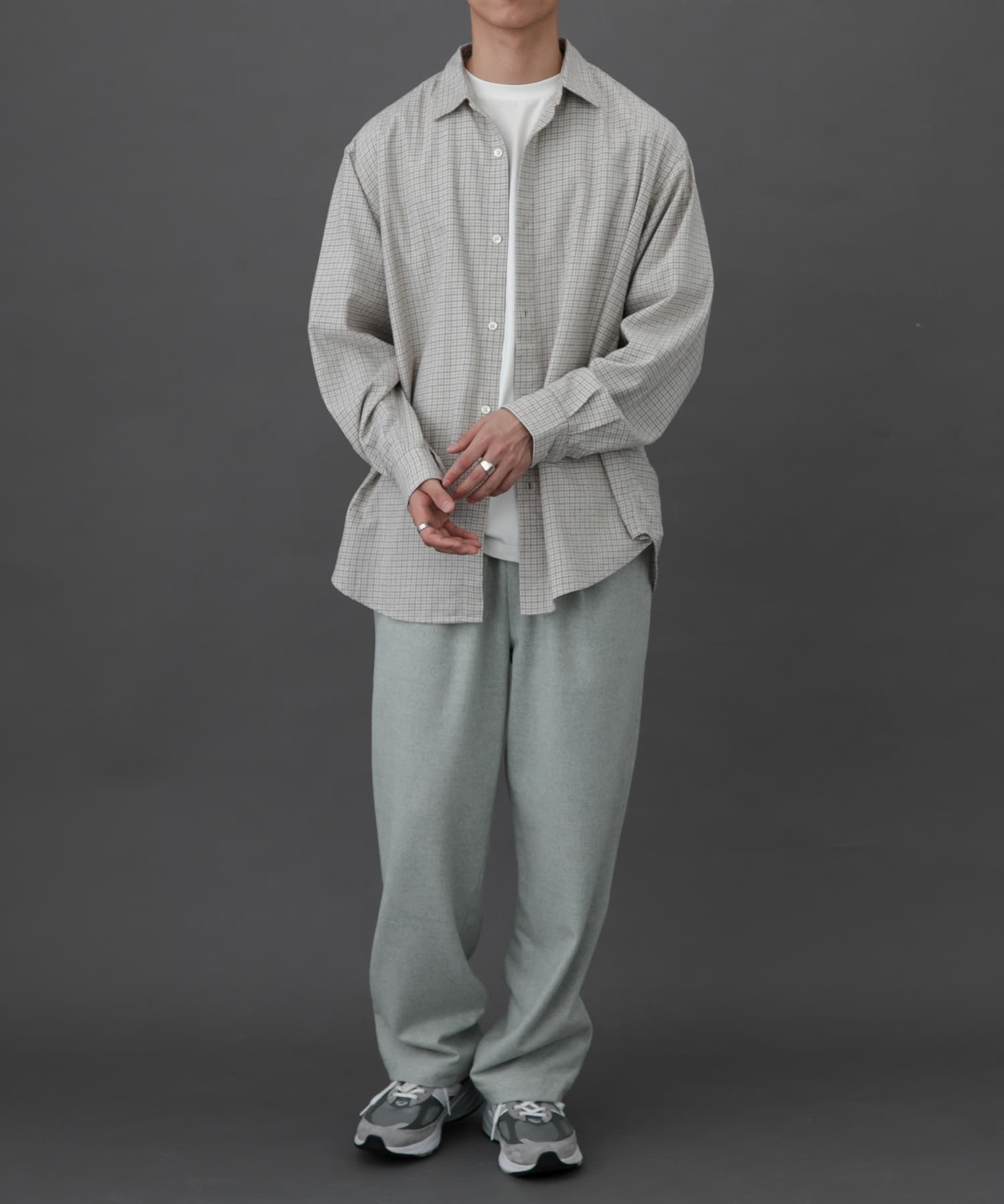 FORK&SPOON　ネルチェックシャツ IVORY 4