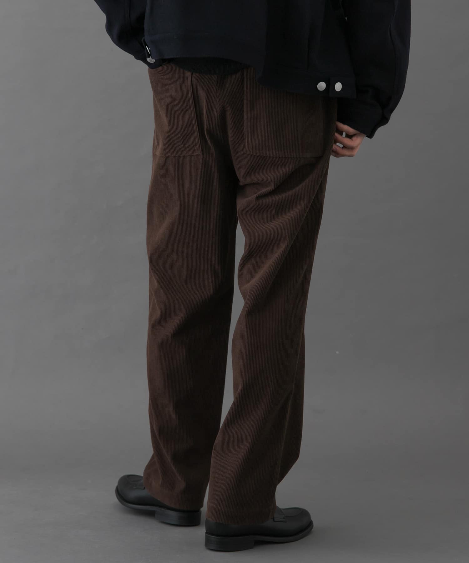 FORK&SPOON　TECコーデュロイパンツ BROWN 4