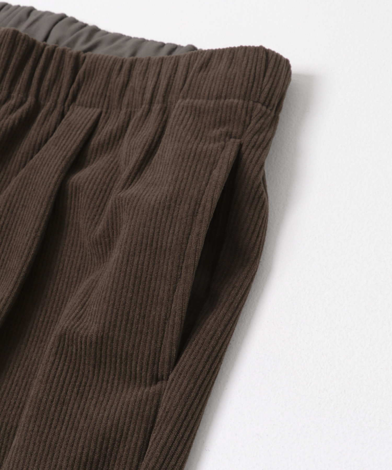 FORK&SPOON　TECコーデュロイパンツ BROWN 4