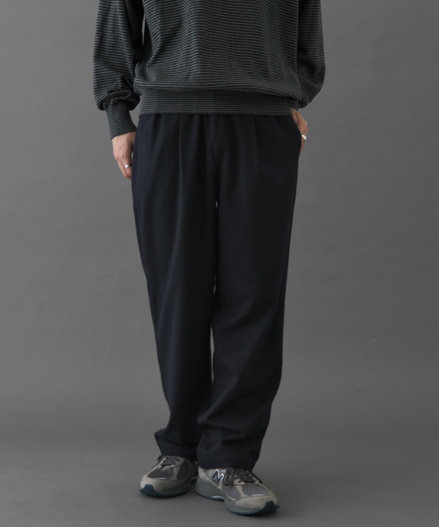 FORK&SPOON　ブラッシュドパンツ NAVY 4