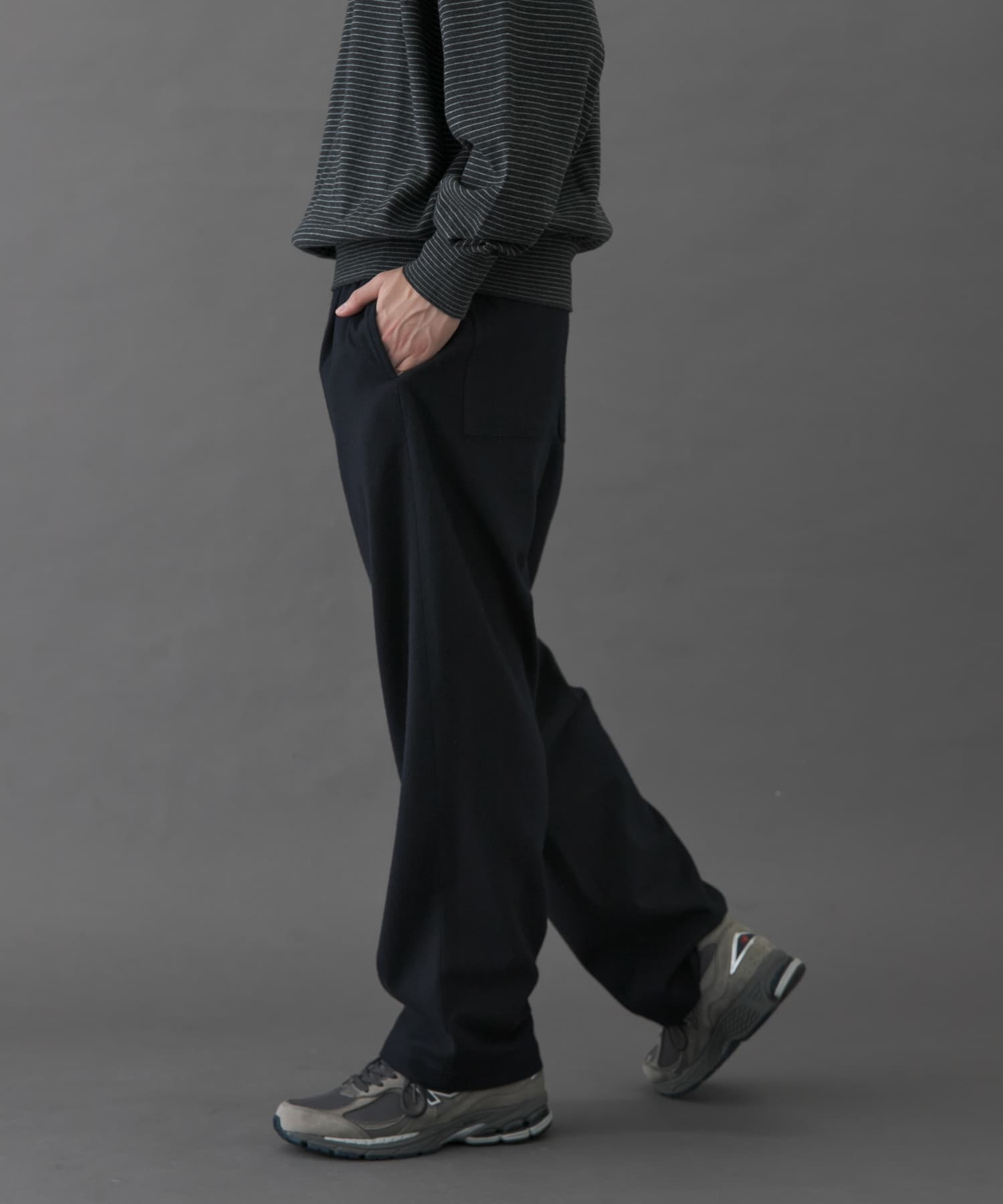 FORK&SPOON　ブラッシュドパンツ NAVY 4