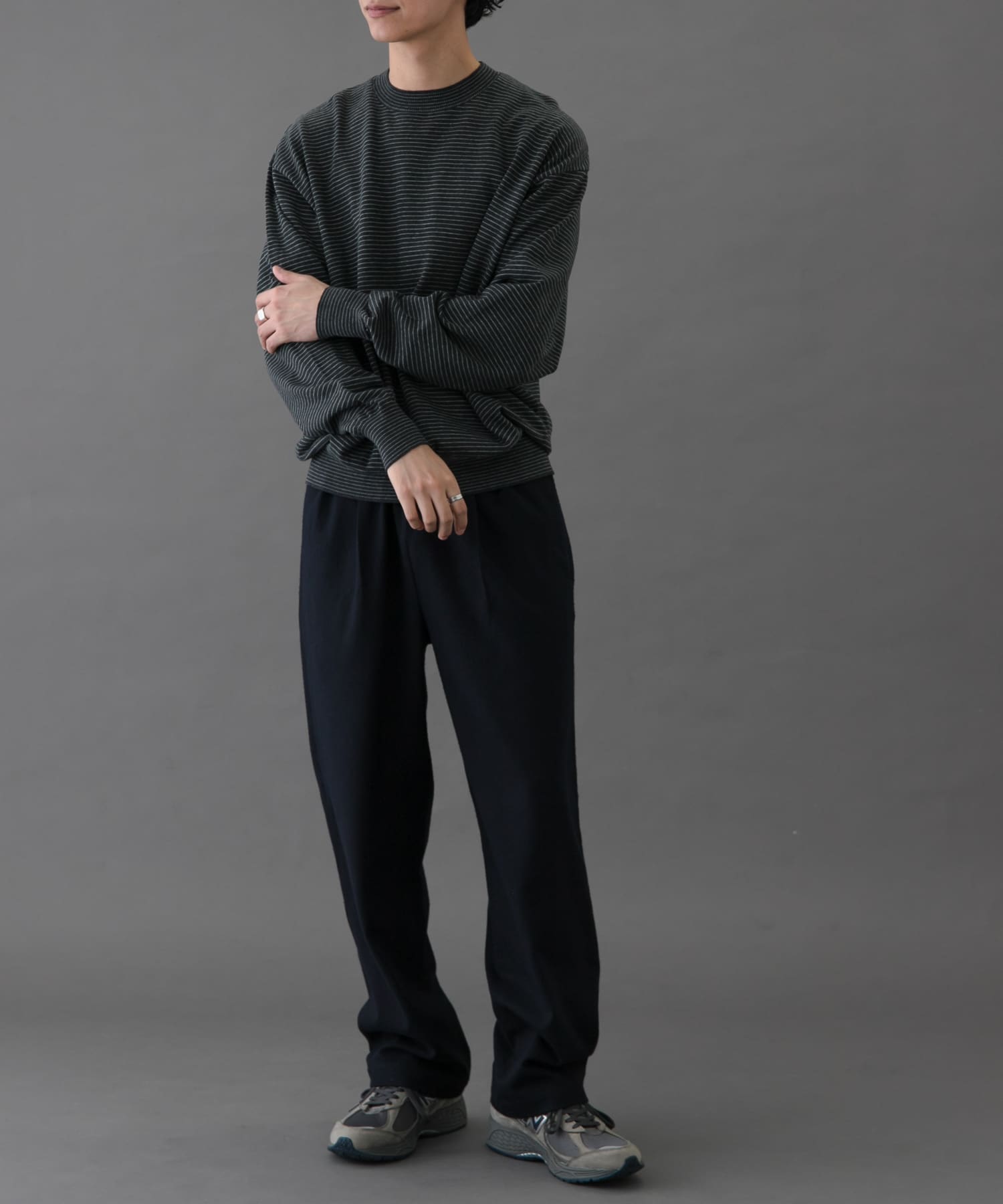 FORK&SPOON　ブラッシュドパンツ NAVY 4