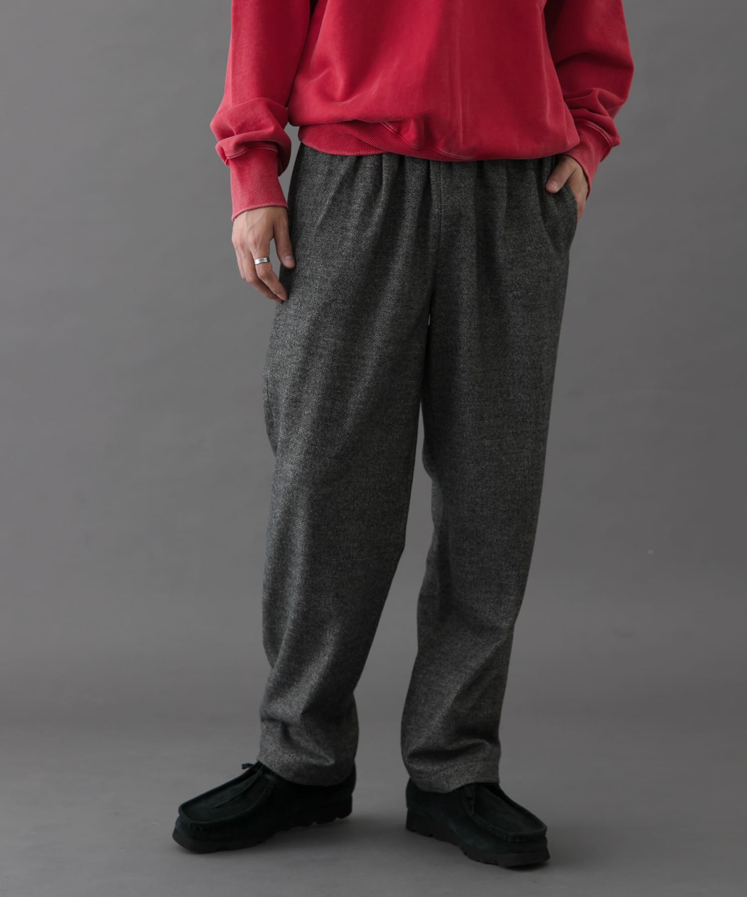 FORK&SPOON　ブラッシュドパンツ GRAY 4