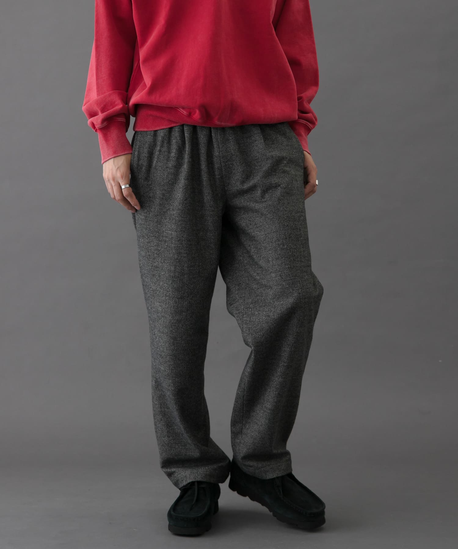 FORK&SPOON　ブラッシュドパンツ GRAY 4