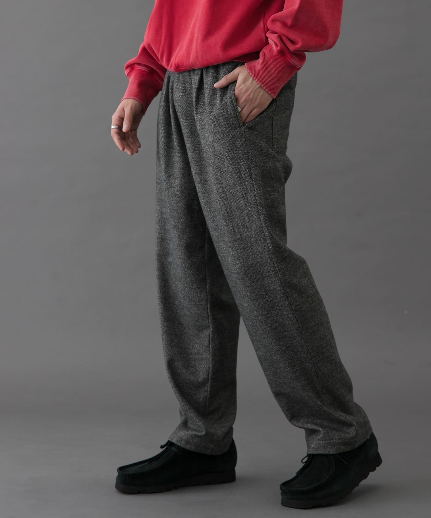 FORK&SPOON　ブラッシュドパンツ GRAY 5
