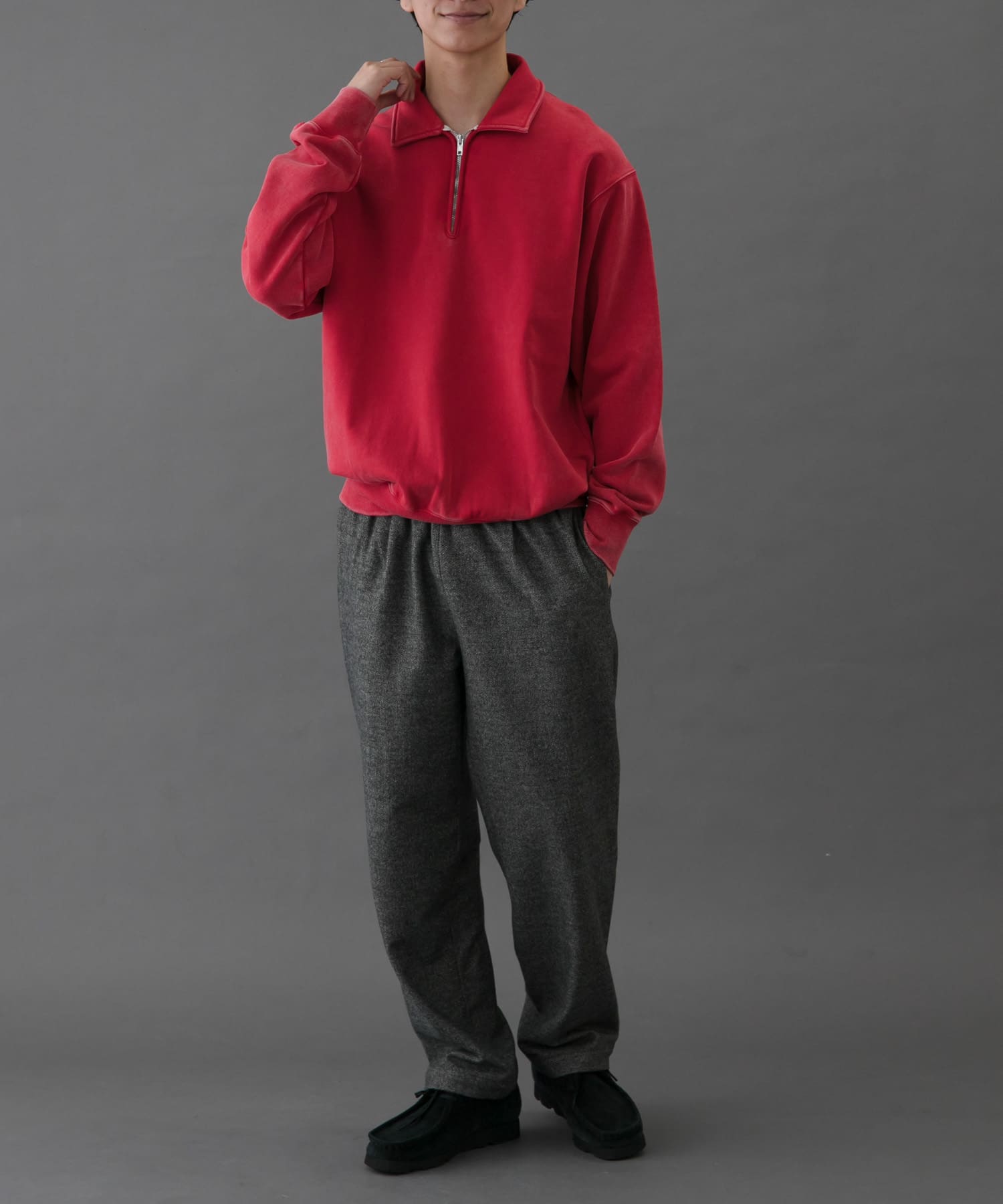 FORK&SPOON　ブラッシュドパンツ GRAY 5