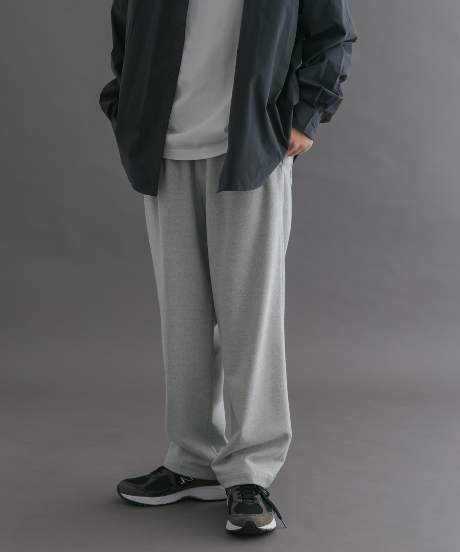 FORK&SPOON　ブラッシュドパンツ LIGHTGRAY 4