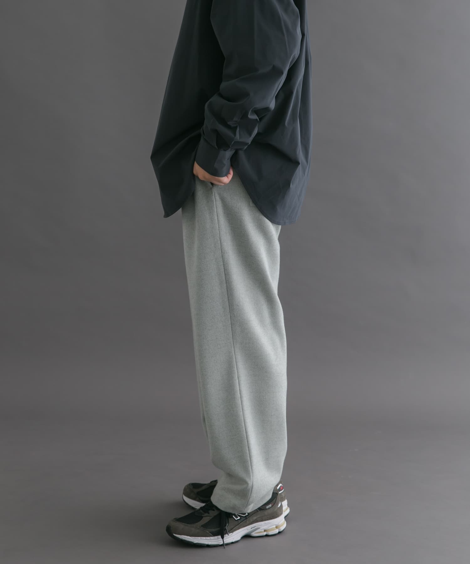 FORK&SPOON　ブラッシュドパンツ LIGHTGRAY 4