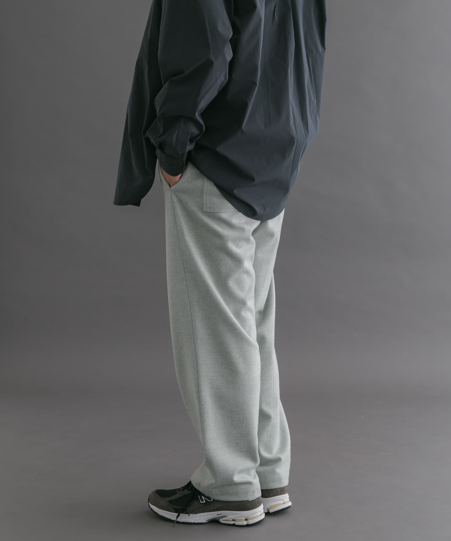 FORK&SPOON　ブラッシュドパンツ LIGHTGRAY 4