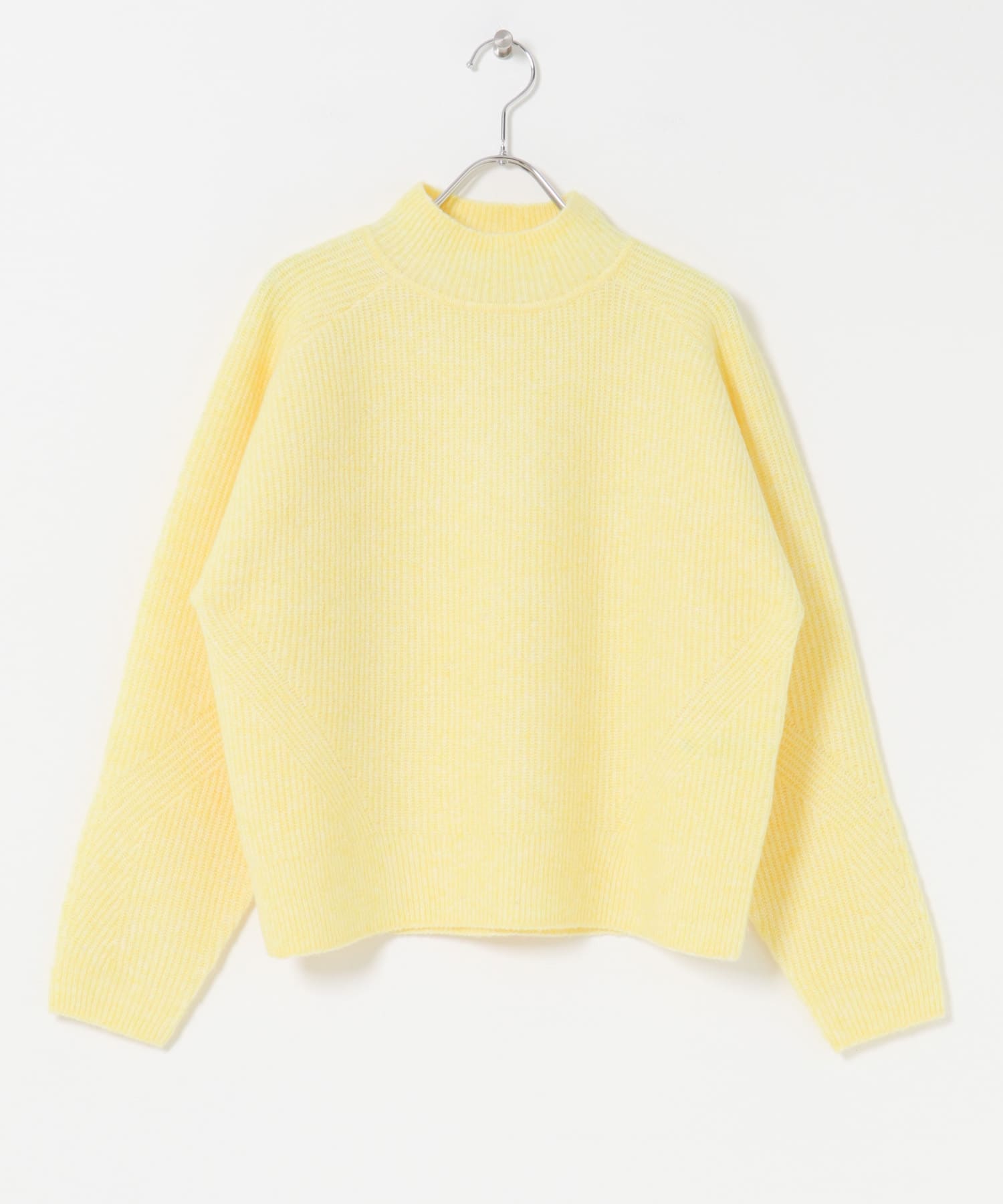 FORK&SPOON　畦編みハイネックニット CUSTARD 1