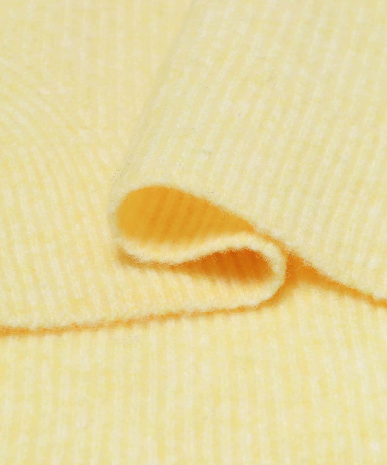 FORK&SPOON　畦編みハイネックニット CUSTARD 1