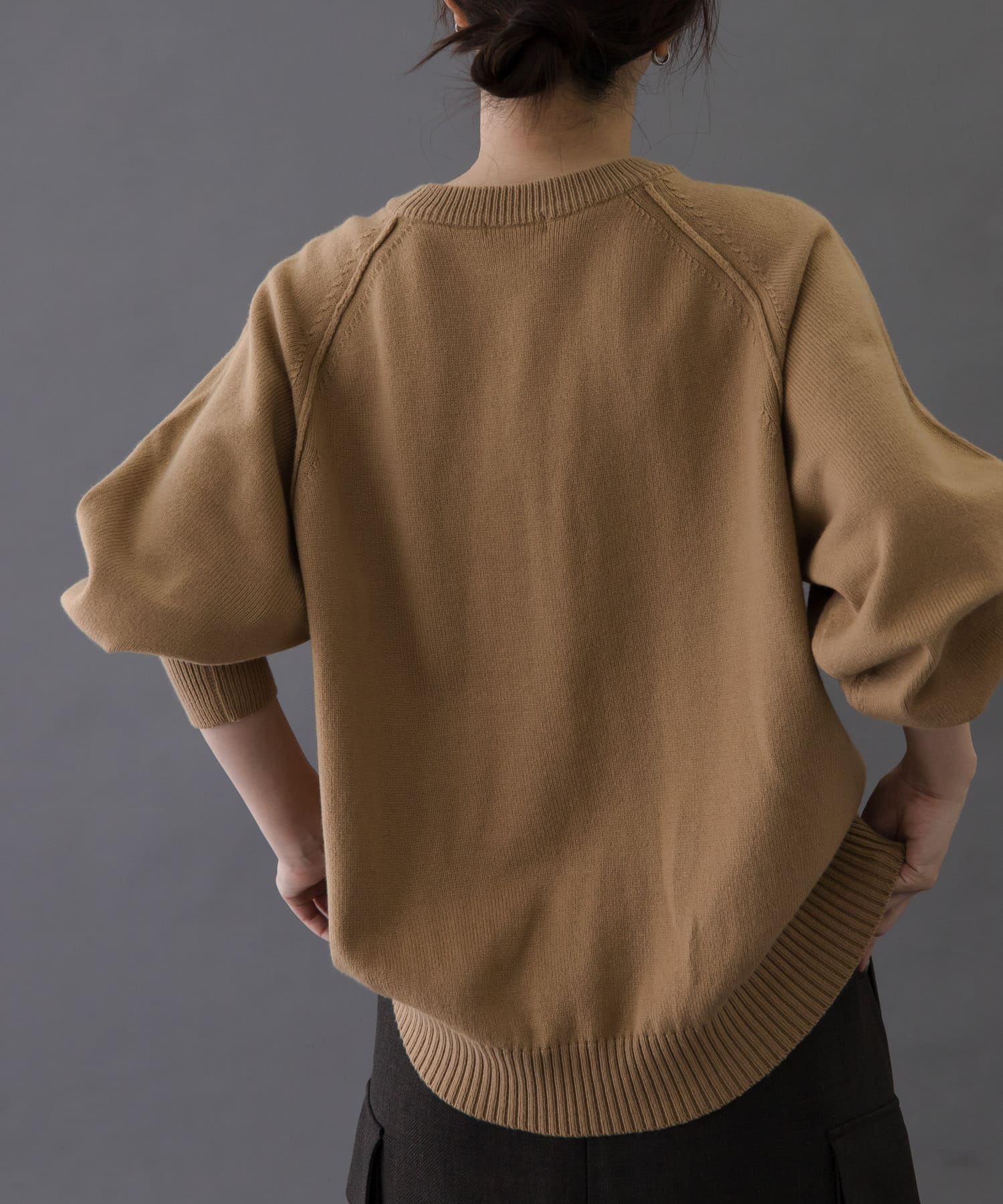 FORK&SPOON　ラグランニットプルオーバー