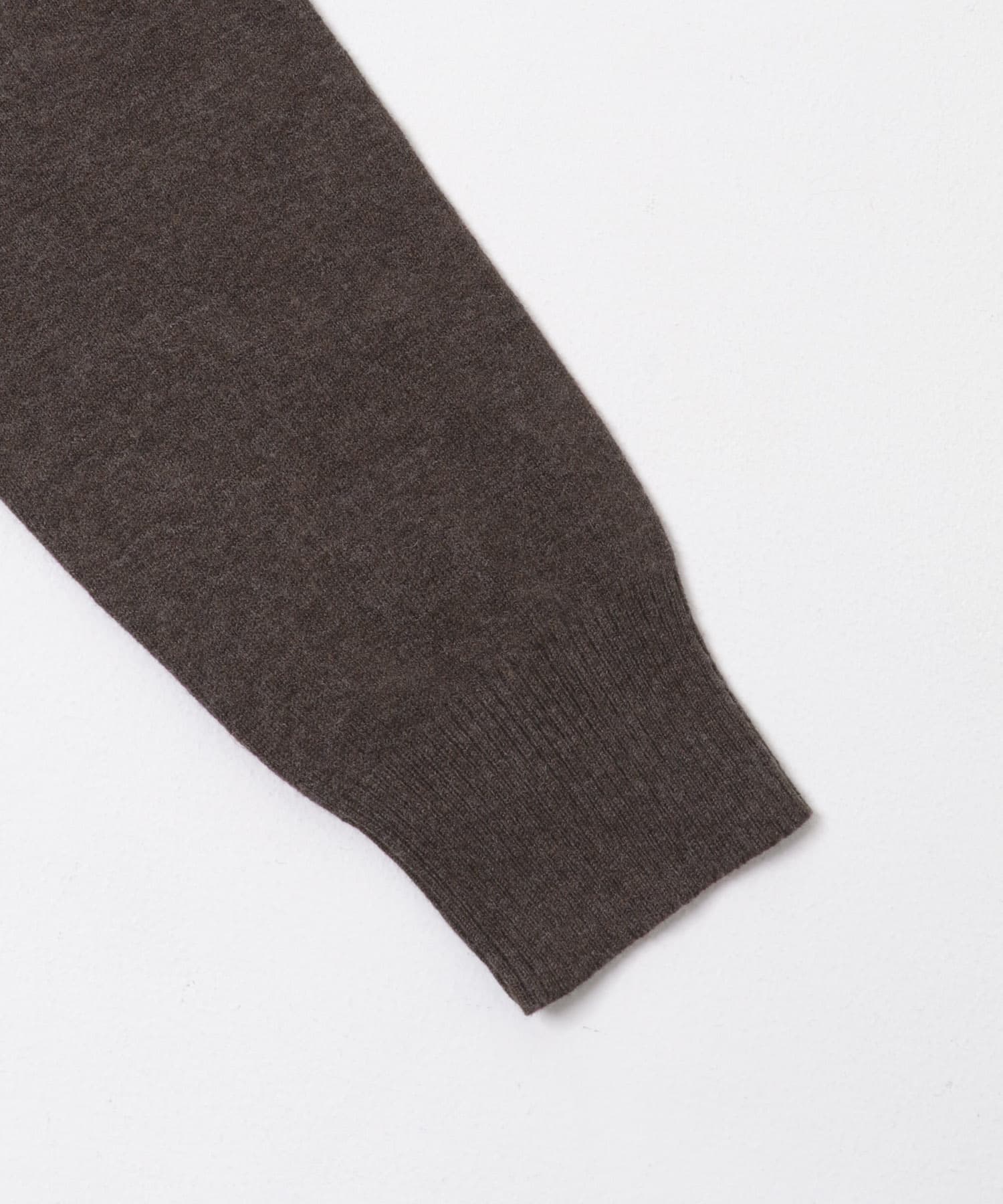 FORK&SPOON　ミラージュクルーネックニットカーディガン BROWN 1