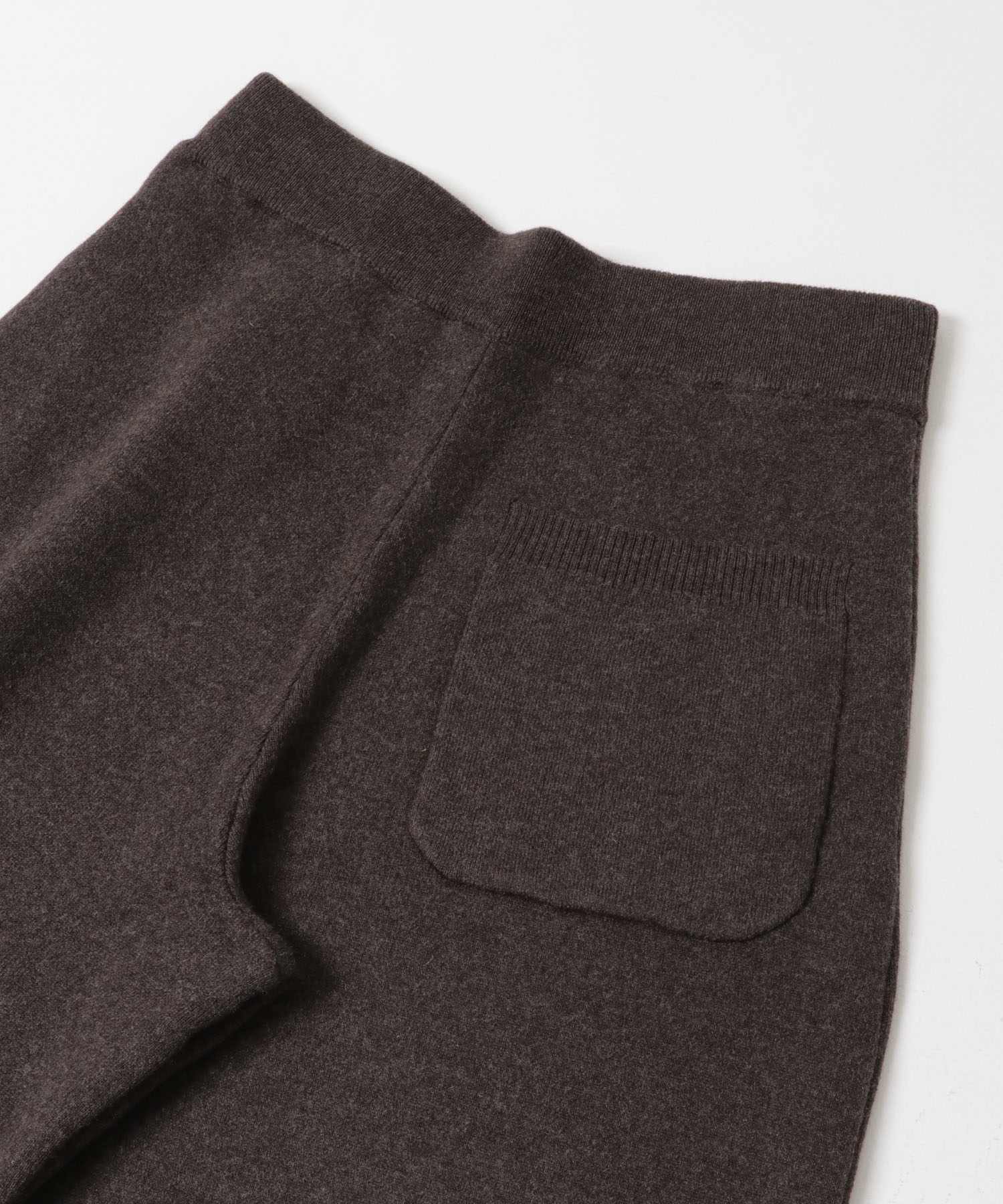 FORK&SPOON　コットンウールニットパンツ BROWN 1